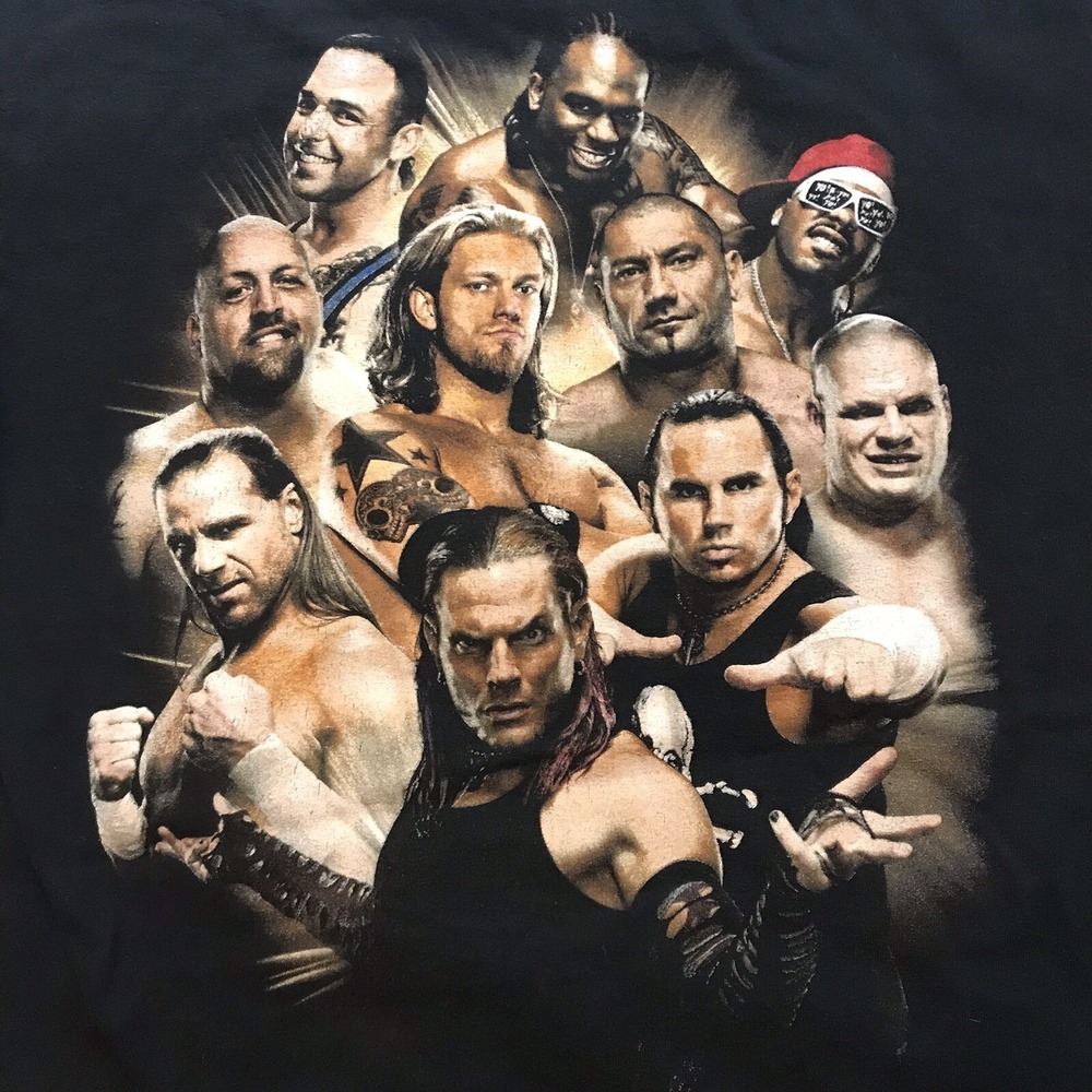 Vintage WWE T Shirt Youth L 32" Black Raw Undertaker Cena‎ Mysterio Smack Down - Picture 7 of 9